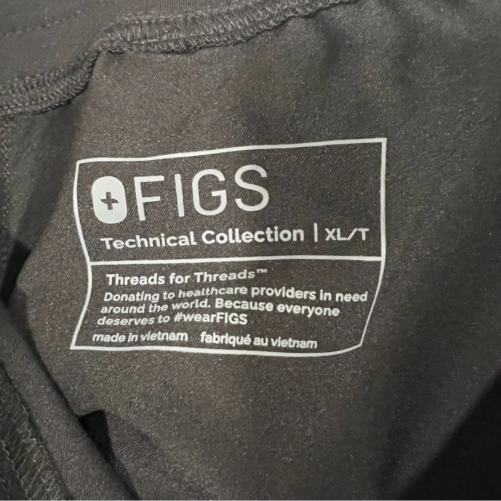 Figs men's axim scrub pants size xl/tall black hospital NWT‎